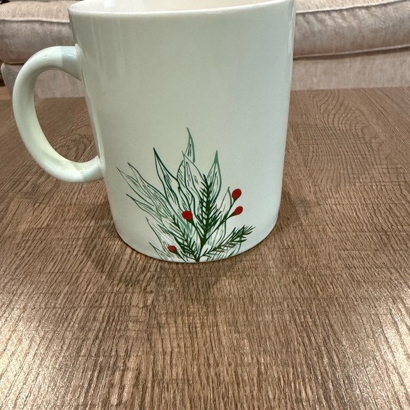 Starbucks White Mug with Green and Red Design - Picture 2 of 5